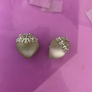 Beautiful Alexis Bittar Crystal clip on earrings